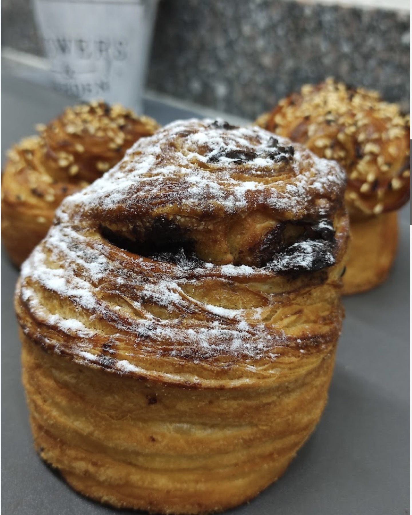 Gluten-free cinnamon rolls with cinnamon swirl, soft and freshly baked.